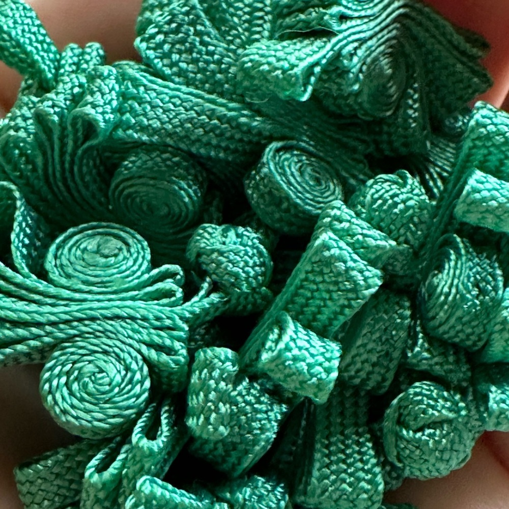 2” Chinese frog knot closure - 10 Pairs green